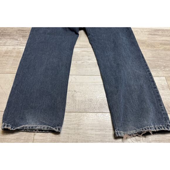 Eddie Bauer Relaxed Baggy Loose Jeans 35x30 Dark Wash Y2K Men's - Picture 4 of 4